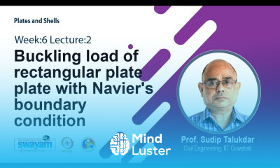 Lec 18 Buckling load of rectangular plate plate with Navier s boundary condition