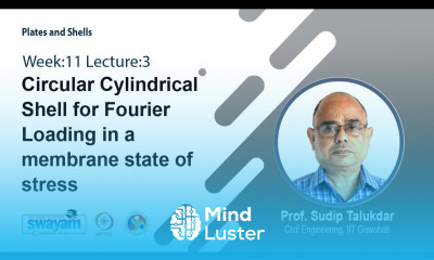 Lec 33 Circular Cylindrical Shell for Fourier Loading in a membrane state of stress