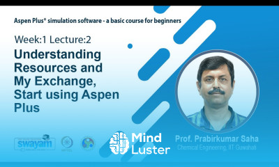 Lec 2 Understanding Resources and My Exchange Start using Aspen Plus