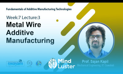 Lec 19 Metal Wire Additive Manufacturing