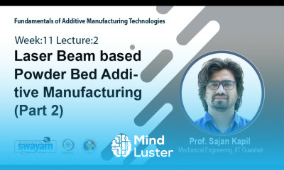 Lec 30 Laser Beam based Powder Bed Additive Manufacturing Part 2
