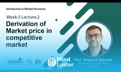 Lec 10 Derivation of Market price in competitive market