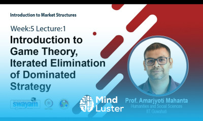 Lec 17 Introduction to Game Theory Iterated Elimination of Dominated Strategy