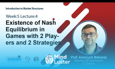 Lec 20 Existence of Nash Equilibrium in Games with 2 Players and 2 Strategies