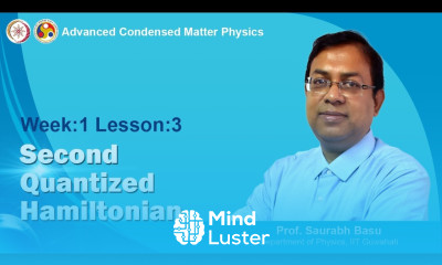 Second quantized Hamiltonian