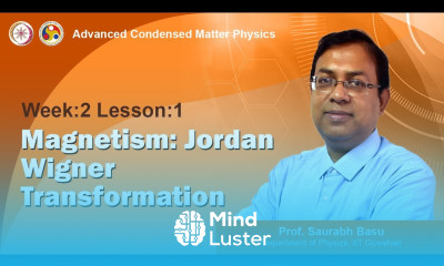 Magnetism Jordan Wigner transformation