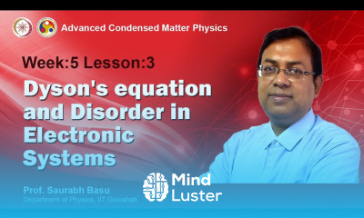 Dyson s equation Disorder in electronic system