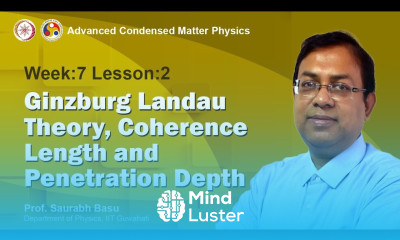 Ginzburg Landau Theory Coherence length and penetration depth