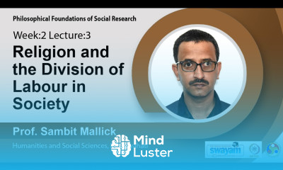 Lec 5 Religion and the Division of Labour in Society