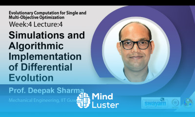 Lec 11 Simulations and Algorithmic Implementation of Differential Evolution