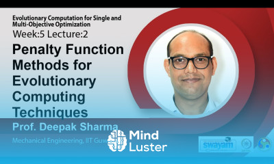Lec 13 Penalty Function Methods for Evolutionary Computing Techniques