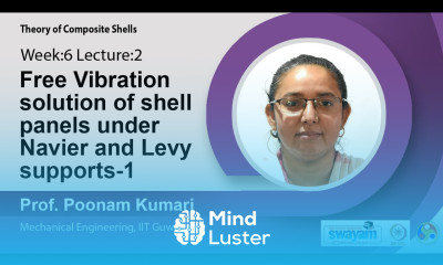 Lec 19 Free Vibration solution of shell panels under Navier and Levy supports 1