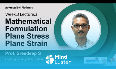 Lec 14 Mathematical formulation plane stress plane strain
