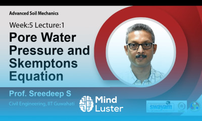 Lec 23 Pore water pressure and Skemptons equation
