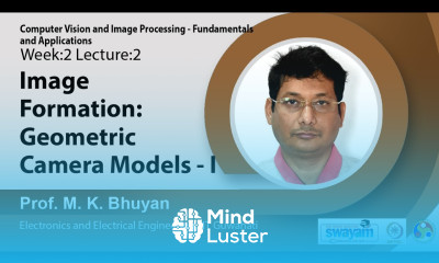 Lec 5 Image Formation Geometric Camera Models I