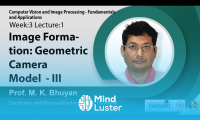 Lec 7 Image Formation Geometric Camera Model III