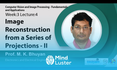 Lec 10 Image Reconstruction from a Series of Projections