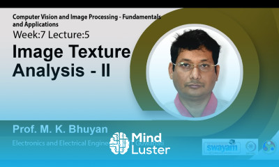 Lec 25 Image Texture Analysis II