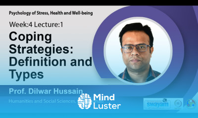 Lec 10 Coping Strategies Definition and Types