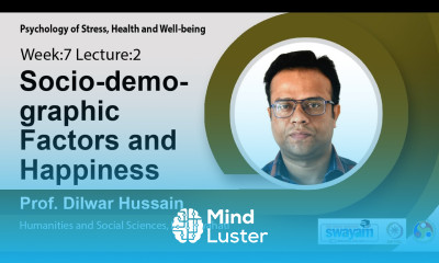 Lec 20 Socio demographic factors and happiness