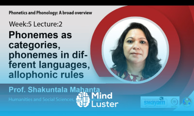Lec 16 Phonemes as categories phonemes in different languages allophonic rules
