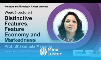 Lec 21 Distinctive features feature economy and markedness