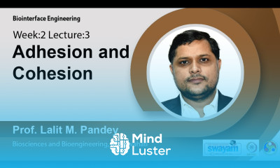 Lec 6 Adhesion and Cohesion