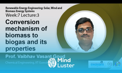 Lec 22 Conversion mechanism of biomass to biogas and its properties