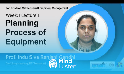 Lec 1 Planning process of equipment