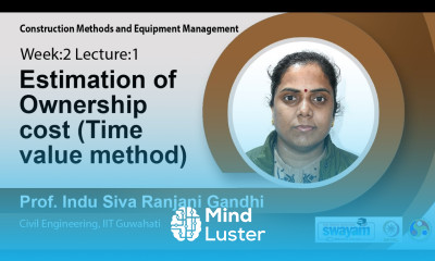 Lec 3 Estimation of Ownership cost Time value method