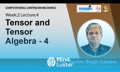 Lec 6 Tensor and Tensor Algebra 4