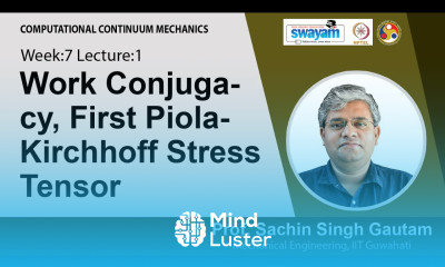 Lec 22 Work Conjugacy First Piola Kirchhoff Stress Tensor