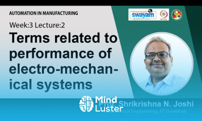 Lec 7 Terms related to performance of electro mechanical systems
