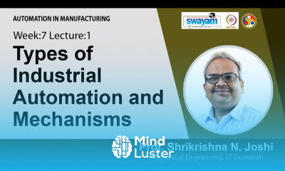 Lec 22 Types of industrial automation and mechanisms