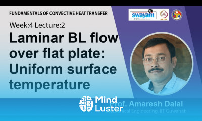 Lec 11 Laminar BL flow over flat plate Uniform surface temperature
