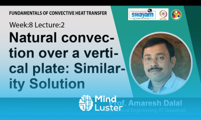 Lec 27 Natural convection over a vertical plate Similarity Solution