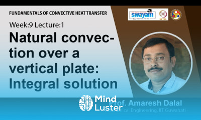 Lec 29 Natural convection over a vertical plate Integral solution