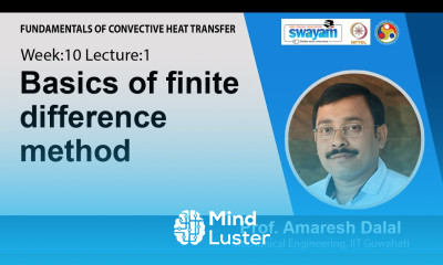 Lec 33 Basics of finite difference method