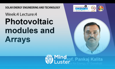 Lec 12 Photovoltaic modules and arrays