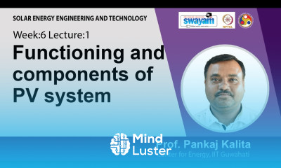 Lec 15 Functioning and components of PV system