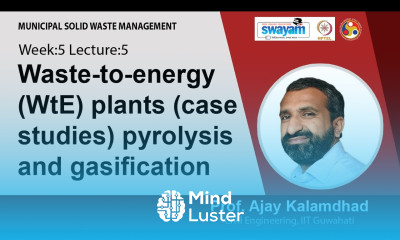 Lecture 23 Waste to energy WtE plants case studies pyrolysis and gasification
