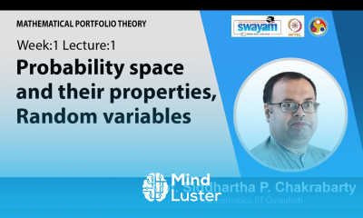 Lec 1 Probability space and their properties Random variables