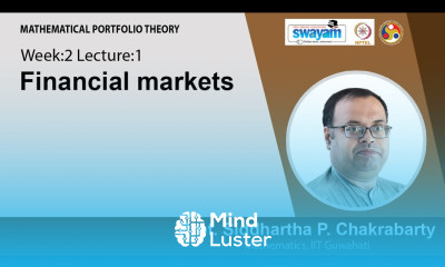 Lec 4   Financial markets