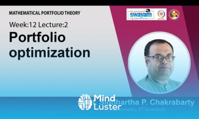 Learn Lec 35 Portfolio optimization - Mind Luster