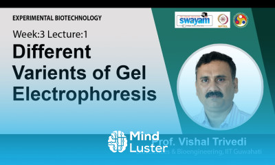 Lec 10 Different Variants of Gel Electrophoresis