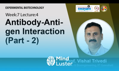 Lec 30 Antibody Antigen Interaction Part 2