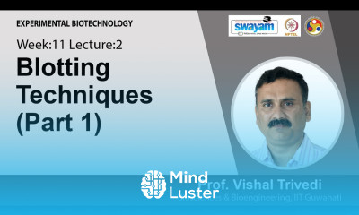 Learn Lec 43 Blotting Techniques Part 1 - Mind Luster