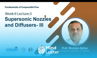 Lec 22 Supersonic Nozzles and Diffusers III