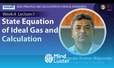 Lec 11 State Equation of Ideal Gas and Calculation