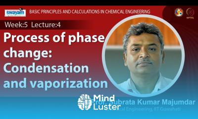 Lec 16 Process of phase change Condensation and vaporization